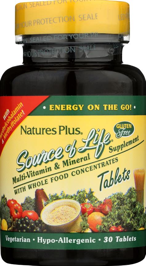 NaturesPlus Source of Life Multivitamin 30 Tablets – Nutrition Stop
