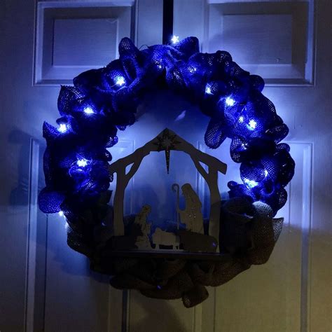 Nativity Wreath DIY 的图像结果