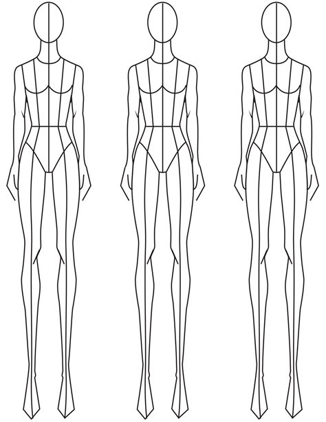 Fashion design model template - sadebads