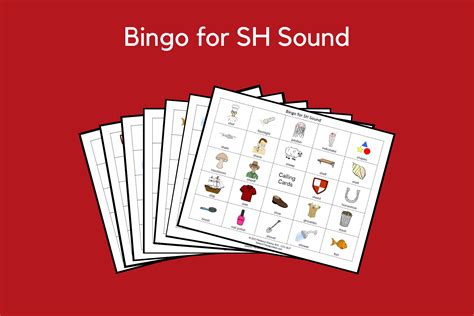 Bingo Games for SH Sound | Speech Therapy Ideas