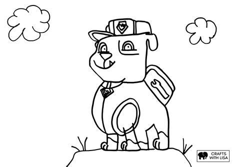 Paw Patrol Coloring Pages Rubble Rubble| Paw Patrol | Coloring Pages