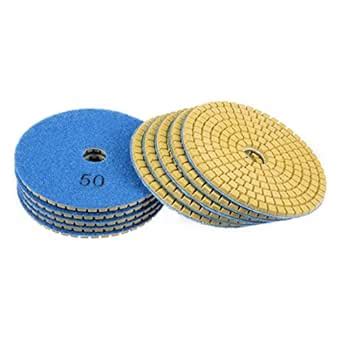 uxcell Diamond Polishing Sanding Grinding Pads Discs 4 inch Grit 50 10 ...