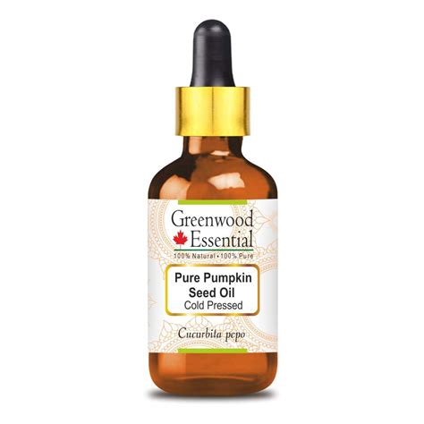 Greenwood Essential Pure Pumpkin Seed Oil (Cucurbita pepo) with Glass ...