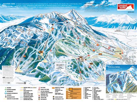 Map Of Crested Butte Ski Area