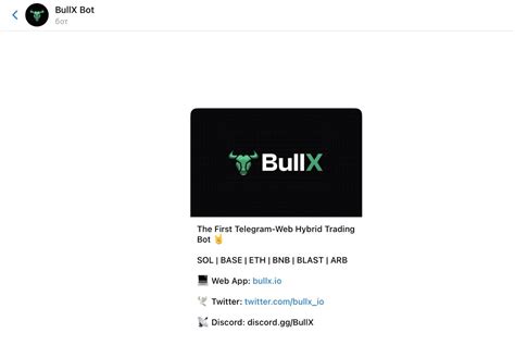 Гайд по BullX 🐂 🎯 — Teletype