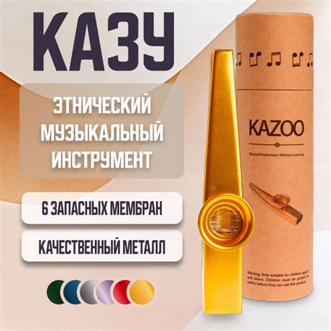 Казу KAZOO музыкальный инструмент купить на OZON по низкой цене (262928362)