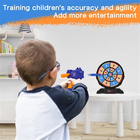Digital Shooting Targets with Foam Dart Toy Gun, Electronic Scoring ...