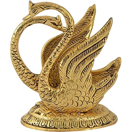 Buy CRAFTAM Oxidize Metal Decorative Golden Swan Duck Shape Napkin ...