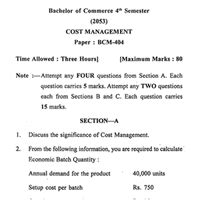Cost Management PDF Download