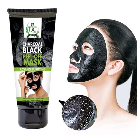 Buy TBC Charcoal Black Peel Off Mask 100gm Online at Low Prices in ...