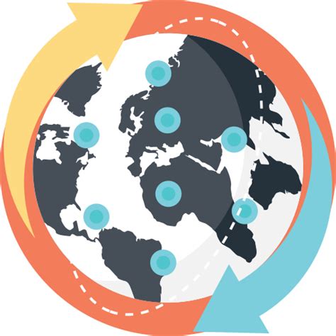 Globalização - ícones de networking grátis