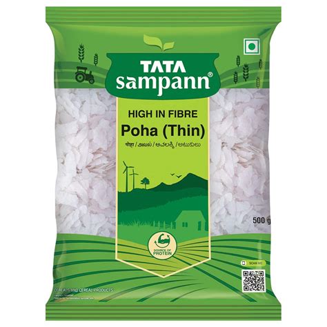 Tata Sampann White Thin Poha, 500g : Amazon.in: Grocery & Gourmet Foods