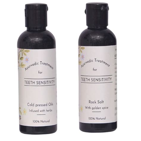 Teeth Sensitivity Cure Kit - Formulation of ORGANIC & PURE Ingredients ...