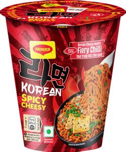Maggi Korean Spicy Cheesy Cup Noodles Vegetarian Price in India - Buy ...