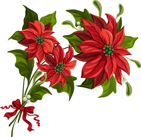 Free Christmas Flowers Png, Download Free Christmas Flowers Png png ...