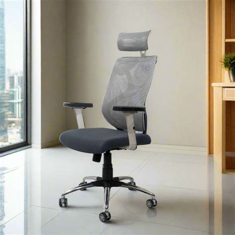 Lunar Fusion Mesh Headrest Executive Office Chair & Home Office Chair ...