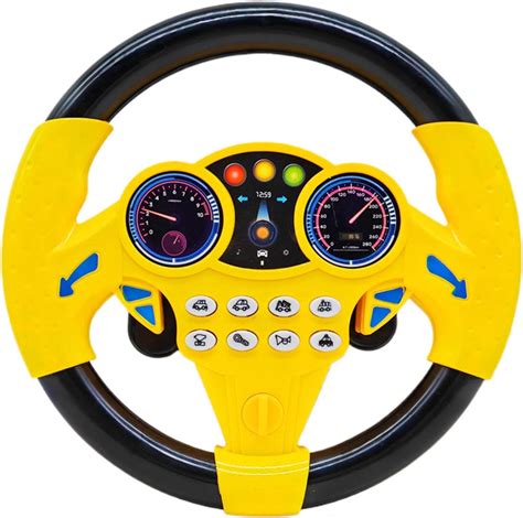 Cuackamily Children's Steering Wheel, Portable Driving Controller, Pretend Driving Seat - Early ...