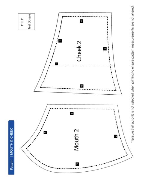 Olson Extra Large Mask Printable Pattern 的图像结果