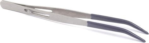 Buy PRECISE CANADA: Rubber Tipped TWEEZER Bent TIP Slide Locking Button ...