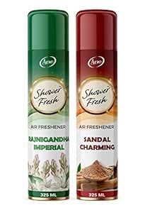 Arno Shower Fresh Air Freshener Spray (Pack of 2) (325 ml) (Rajnigandha ...