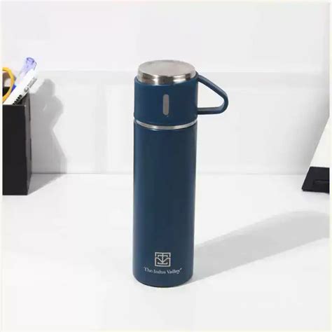 Buy Best Stainless Steel Hot & Cold Flask Bottle with Drinking Mug Lid ...