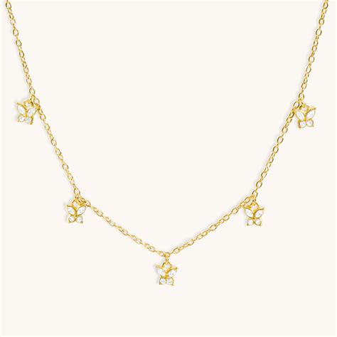 Blair Butterfly Necklace -18K Gold plated – Elinor Jewels
