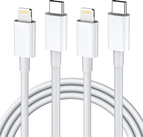 Amazon.com: USB C to Lightning Cable 2Pack 3FT iPhone Charger Apple MFi ...