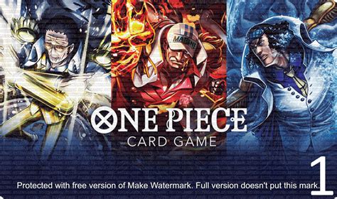 3 ADMIRALS One Piece TCG Playmat Black Stitched 14 X - Etsy