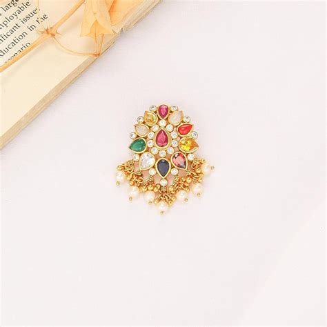 Gold Plated Navaratna Jewellery Online | 92.5 Gold Plated Silver ...