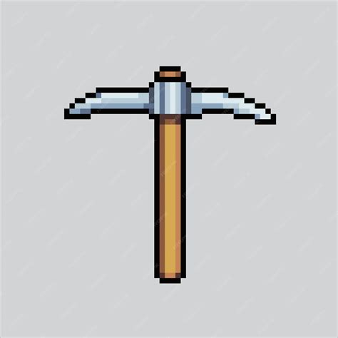 Premium Vector | Pixel art illustration pickaxe pixelated pickaxe tools ...
