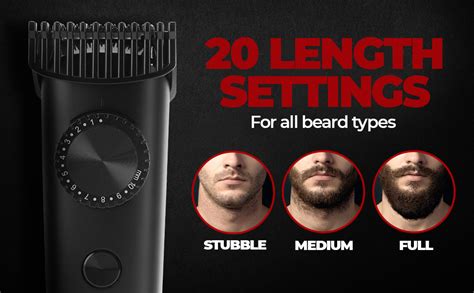 Beardo Don Trimmer for Men | 150 min Run Time | 20 Length Settings ...