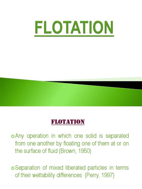 Image result for Flotation Example