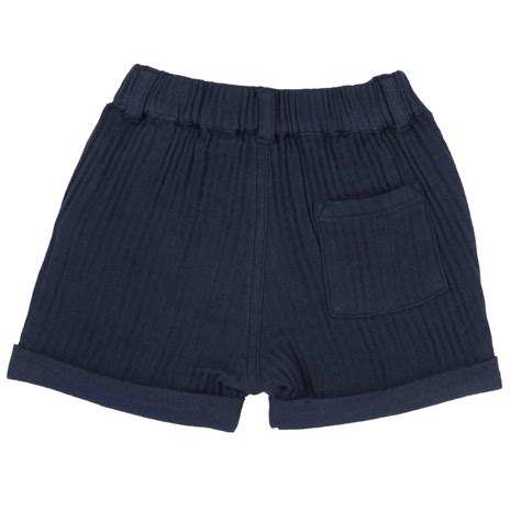 Chicco Boys Navy Blue Self Design Shorts - Bottom – Chicco India