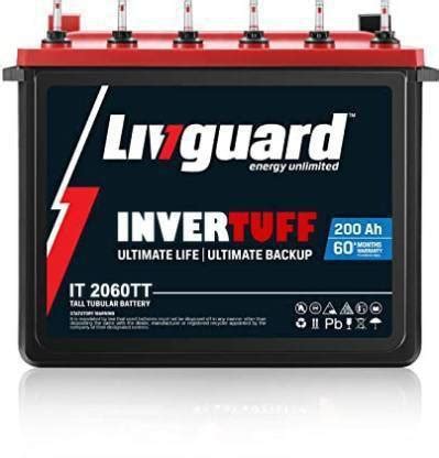 Livgaurd 60 Months Warranty Tubular Inverter Battery Price in India ...