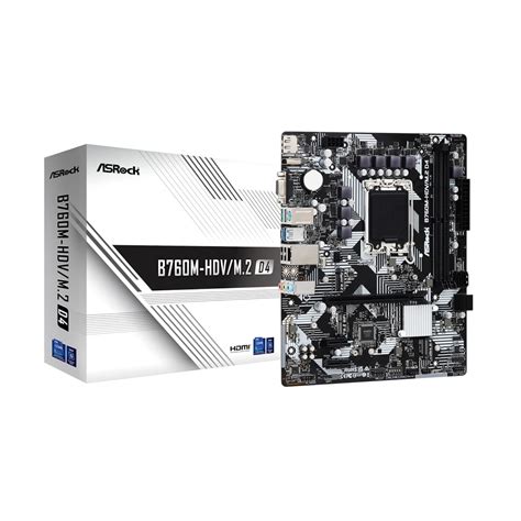 ASRock B760M-HDV/M.2 D4 Motherboard, Intel 12th and 13th Generation CPU ...