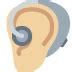 🦻🏼 Ear with hearing aid: medium-light skin tone emoji copy paste png ...