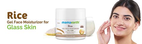 Mamaearth Rice Gel Face Moisturizer With Rice Water & Niacinamide for ...