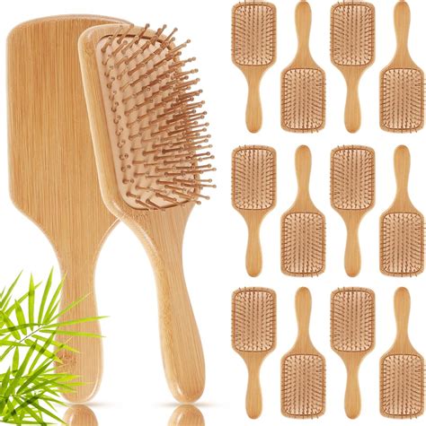 Amazon.com : Tessco for you 12 Pcs Bamboo Hair Brushes for Women Bulk ...