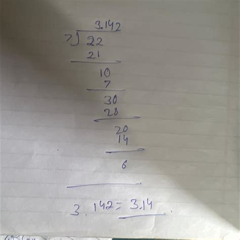 22 divide by 7 explainationfull explanation long division - Brainly.in