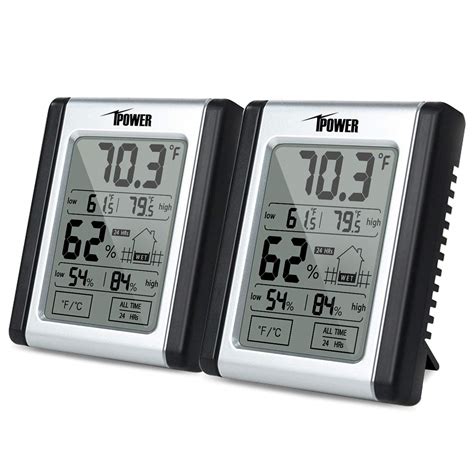 iPower Digital Humidity Monitor Indoor Thermometer, Hygrometer and ...