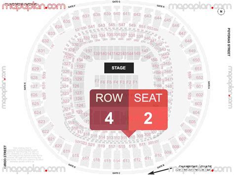 New Orleans Superdome Seating Charts Caesars Superdome Suites And