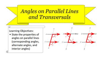 Image result for Different Types of Angles On Parallel Lines
