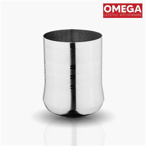 Buy OMEGA Set of 6 Stainless Steel Swift 3D Tumbler with Silver Touch ...