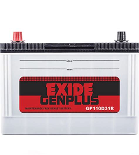 EXIDE GENPLUS GP110D31R is a Genset Battery