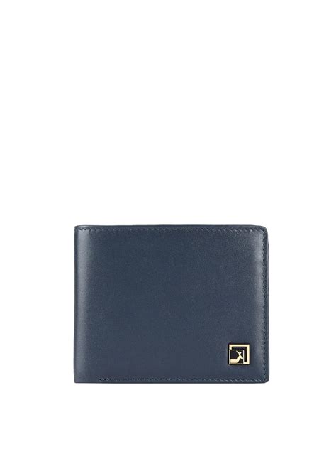 Buy Da Milano Genuine Leather Blue Bifold Mens Wallet with Multicard ...