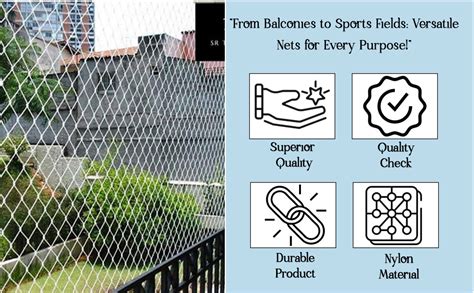 SR TRENDS™ Nylon Bird net, Pigeon net, Safety net, for Balcony and ...