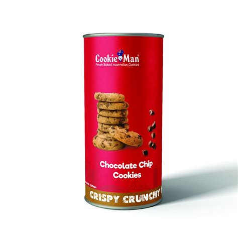 CookieMan Choco Chip Cookies – 200g Canister | Premium Chocolate Chip ...
