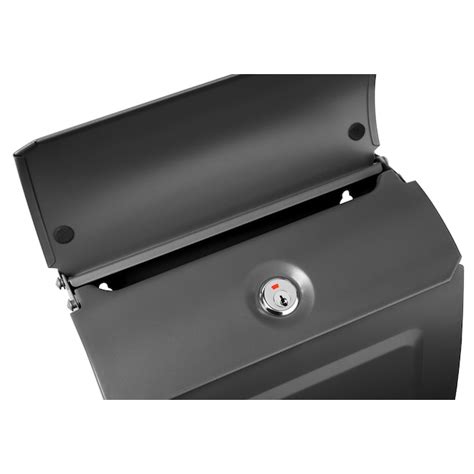Architectural Mailboxes Aspen Locking Metal Small Mailbox Gray in the ...
