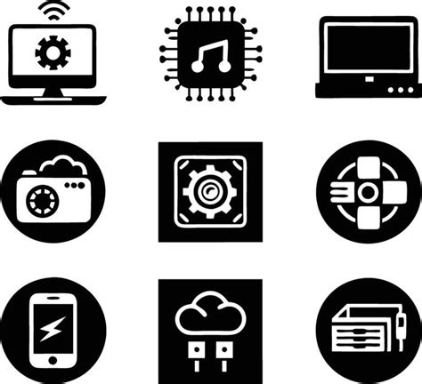 Technology Black and White 的图像结果