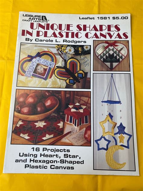 Plastic Canvas Pattern Book Plastic Canvas Unique Shapes in Plastic ...
